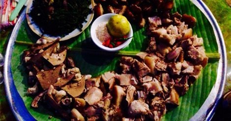 Món Thịt Nộm Nâu Của Người Mường Thanh Sơn