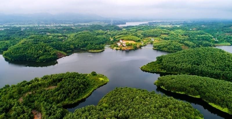 Khung Cảnh Nên Thơ Tại Đầm Ao Châu, Phú Thọ